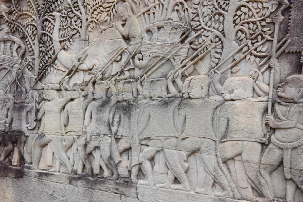 Stone carvings, Angkor Wat